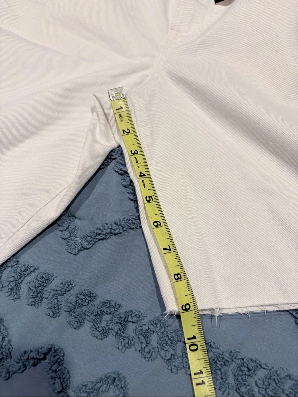 Express Men’s White Relaxed Stretch Denim Shorts Size 31 NWT